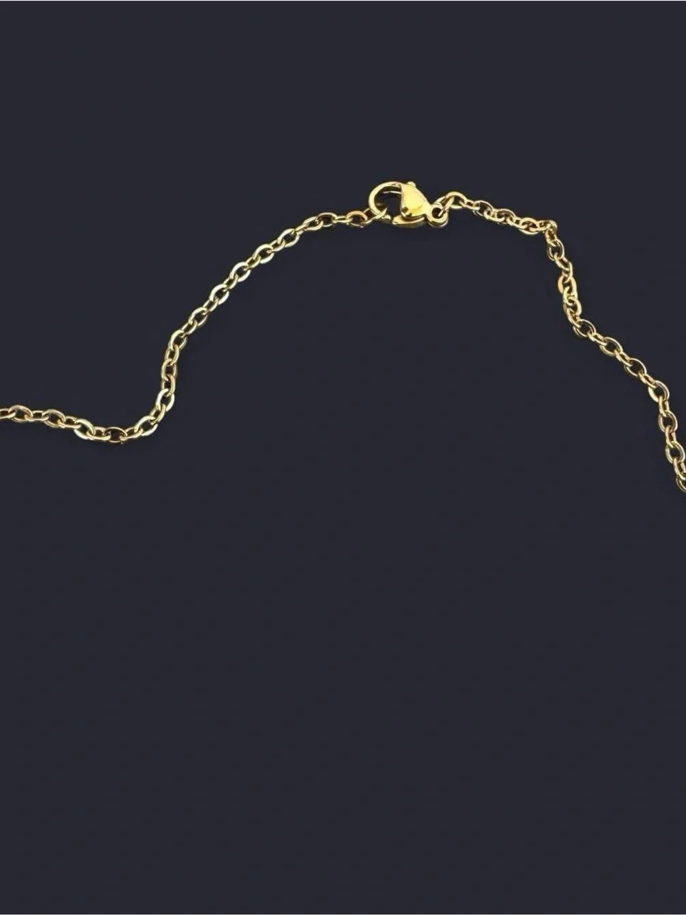 Lapis Lazuli Donut Pendant Gold Necklace